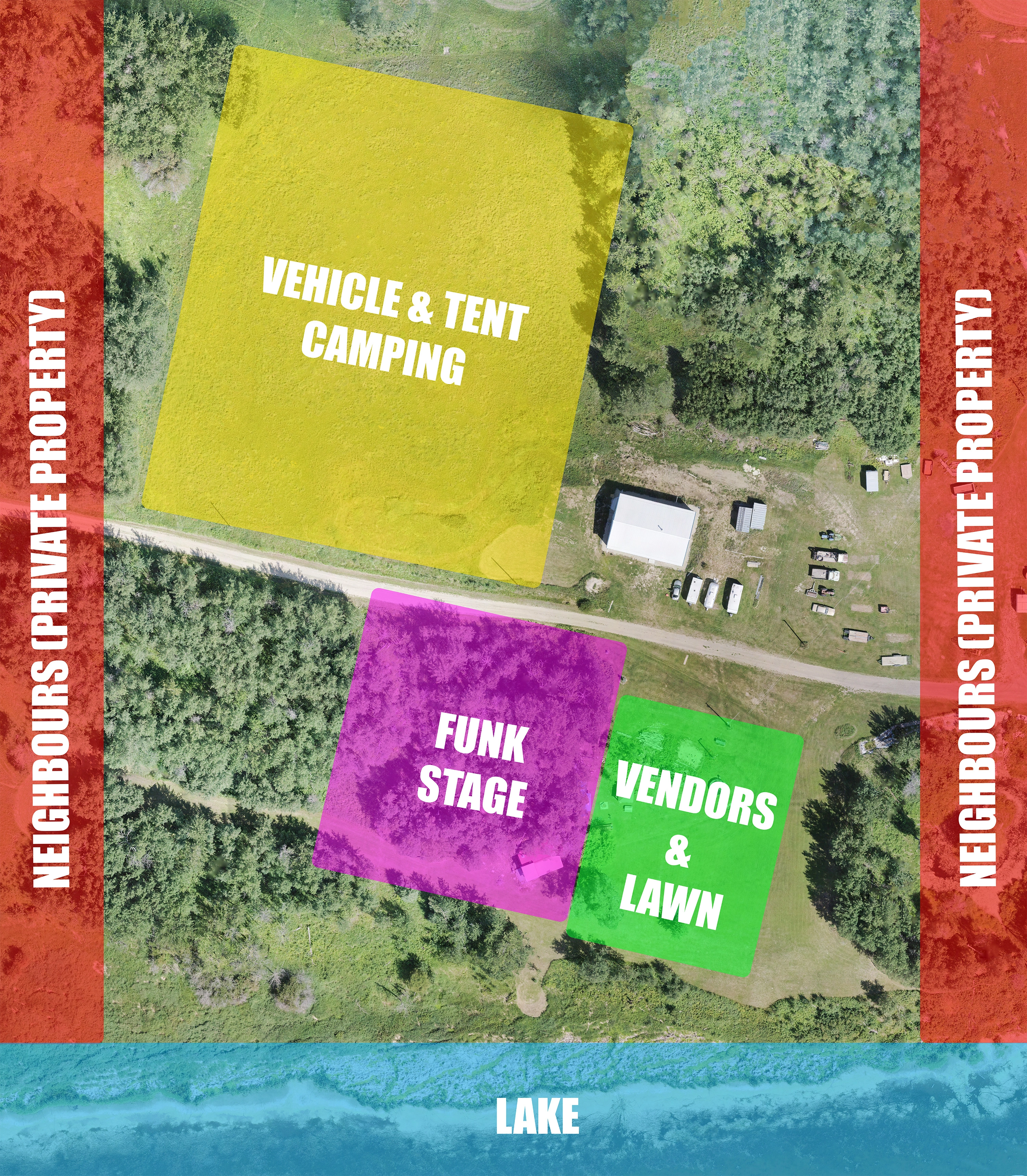 Prairie Funk festival map